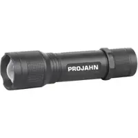 Projahn LED oplaadbare zaklamp PJ2000, 20 W, 5 lichtstanden, drie-traps dimbaar, USB-C, incl. oplaadbare batterij & batterijhouder, 180 mm, 0,295 kg