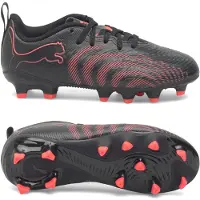 Puma Future 9 Play Gras / Kunstgras Voetbalschoenen (MG) Kids Zwart Rood