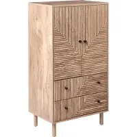 Beliani RONGE - Kast - Lichtbruin - MDF