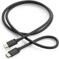 Hama 00202032 DisplayPort-kabel DisplayPort Aansluitkabel DisplayPort-stekker 2 m Zwart 16K UHD