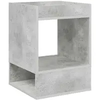 vidaXL Bijzettafel Beton Grijs 40 x 40 x 56 cm Bewerkt hout