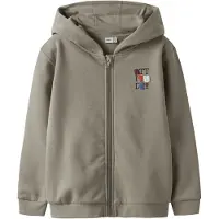 Name it - NKMBRENT LS NREG SWEAT CARD WH BRU BOX - Jongens - Vesten