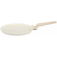 Oliver Voltz - Pannenkoekenpan Ø 26 cm - Beige / Creme Uitvoering - Marmeren Coating - PFAS Vrij - Geschikt voor alle Warmtebronnen - Inductie - Gas - Elektrisch - Keramiek