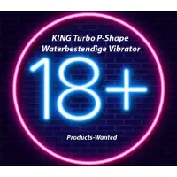King Turbo P-Shape Waterbestendige Vibrator in Paars Kleur
