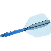 Cuesoul ROST 77 Transparent Blue Big Wing - Dart Flights