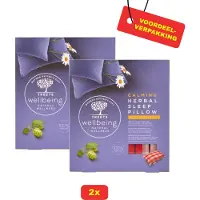 Treets 2x Herbal calming sleep pillow / kruidenmix / bevorderd de goede nacht rust - Voordeelverpakking!