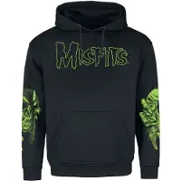 Misfits Trui met capuchon - DDD My Darling - S tot 5XL - voor Mannen - zwart - Maat L