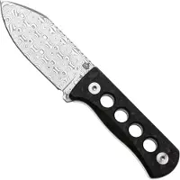 QSP Knife Canary QS141-L Damascus Glow In The Dark Shredded Carbon, nekmes