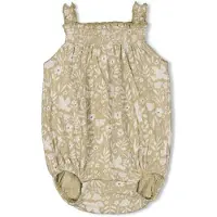 Feetje playsuit Let Your Dreams Blossom groen Meisjes Katoen Vierkante hals - maat 80
