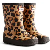 Hunter Regenlaars Kids First Leopard Print Boot Leopard Print / Chocolate Brown-Schoenmaat 24