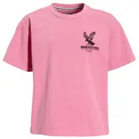 Me & My Monkey oversized T-shirt Violet met backprint roze Meisjes Katoen Ronde hals - maat 98/104