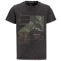 Me & My Monkey T-shirt zwart Jongens Katoen Ronde hals Printopdruk - maat 134/140