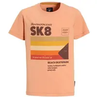 Me & My Monkey T-shirt oranje Jongens Katoen Ronde hals Printopdruk - maat 146/152