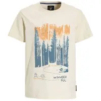 Me & My Monkey T-shirt ecru Jongens Katoen Ronde hals Printopdruk - maat 146/152