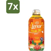 Lenor 7 x – Wasverzachter – Tropical Sunset – 70 Wasbeurten – 980 ml - Wasverzachter - Frisse Geur - Zomerse Geur - Tropische Geur - SolarDry