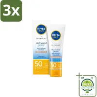 Nivea 3 x Sun – Gezichtscrème – UV BB Cream SPF 50 – 50 ml - Grootverpakking - Zonbescherming Gezicht - Gezichtscreme - Bb Cream - SPF 50 - Huidbescherming