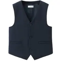 Mango gilet marineblauw Jongens Polyester V-hals Effen - maat 152