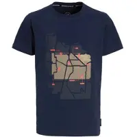 Me & My Monkey T-shirt marineblauw Jongens Katoen Ronde hals Printopdruk - maat 146/152