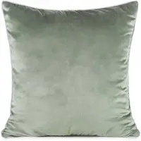 Gaja 2 Kussenhoes 60x60cm Velours met Bies - Olijfgroen