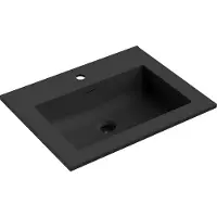 Mexen Otis ingebouwde wastafel 61 x 46,5 cm, zwart mat - 25186071