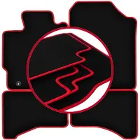 Carlux -RED automatten voor: Toyota Yaris III FL hatchback (2017-2020)