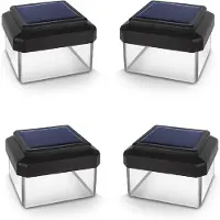 LONGZIMING -Solar LED Tuinlampen met Schemersensor – 4 Stuks – Automatische Buitenverlichting op Zonne-energie voor Tuin, Oprit en Terras