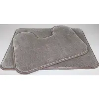 Prima Set - - Bello - Badmat - 50x70cm - en - wc mat - 45x60cm - licht grijs