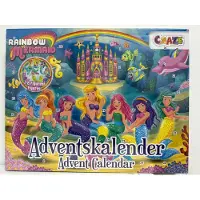 Craze Rainbow Mermaid Adventskalender 2025 – 24 Magische Verrassingen – Eenhoorns, Zeemeerminnen & Regenboogaccessoires – Kerstcadeau voor Meisjes