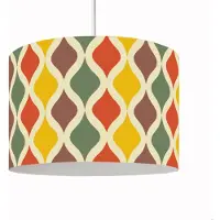 Swirl Hanglamp Retro multi-colour vintage verlichting diameter 30cm met pendel voor slaapkamer kinderkamer