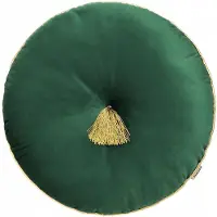 Room99 Allure Decoratieve Kussenhoes - Groen met Gouden Kwast
