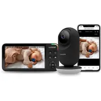 Luvion Supreme Connect 3 Black – Babyfoon met Camera en App – Met en Zonder Wifi – Premium Baby Monitor