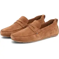 Tommy Hilfiger Core Hilfiger Heren Suède Rijders - Coconut Grove Suède Rijders in Tan