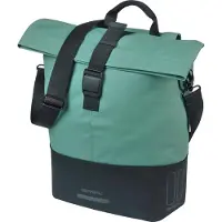 Basil Cove - Enkele fietstas - 14-16 Liter - Waterafstotend - Reflectie details - Gerecycled materiaal - MIK Hooks - groen/zwart