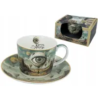 CARMANI Porseleinen Koffiekop & Schotel - Geïnspireerd op S. Dali (230ml)
