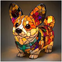 LONGZIMING -Dieren Tafellamp – Honden Nachtlamp – LED Sfeerverlichting – Decoratieve Harslamp – Woondecoratie