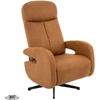 Label51 Esbjerg Fauteuil - Bruin - Stof - Manueel Verstelbaar - -