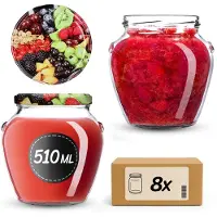 Kadax Jar Amphora fi82 510ml + deksel wz25 Fruit