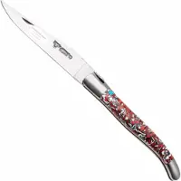 Laguiole En Aubrac Bank Cards, Brushed Stainless Steel, zakmes, 12 cm