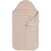 Babys Only Voetenzak autostoel 0+ Merino Brushed Meadow ecru