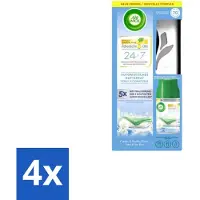 Air Wick - Freshmatic Max – Starterkit – Crisp Linen & Lilac – 250 ml - Voordeelverpakking - 4 stuks