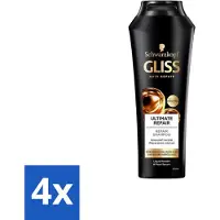 Gliss kur – Shampoo – Ultimate Repair – 250 ml - Voordeelverpakking - 4 stuks