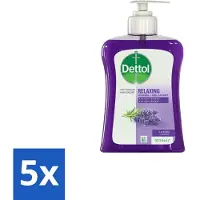 Dettol Handzeep Verzachtend Lavendel 250 ml - Bulkverpakking - 5 stuks
