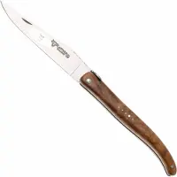 Laguiole En Aubrac Queen Bee, Full Handle, Teak Wood, zakmes, 12 cm