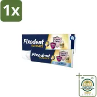 Fixodent 1 x Kleefpasta Ultimate Fresh 40 gr- Kleefpasta Kunstgebit - Kunstgebit Fixatie - Voedselresten Voorkomen - Frisse Muntsmaak - Precisiepunt Mondstuk