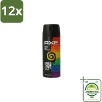 Axe Deodorant Bodyspray Unite 150 ml - Voordeelverpakking - 12 stuks - Deodorant spray - Zweetgeur bestrijding