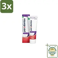 Parodontax 3 x Tandpasta bij Bloedend Tandvlees Ultra Clean 75 ml - Grootverpakking - Bloedend Tandvlees - Tandpasta - Tandvleesbescherming - Tandplak - Fluoride
