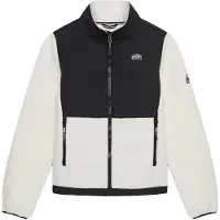 Superdry Fleece jas zwart / wolwit