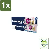 Fixodent 1 x Kleefpasta Plus 40 gr - Kleefpasta Kunstgebit - Voedselbarrière Kunstgebit - Frisse Muntsmaak Kunstgebit - Fixatie Kunstgebit - Kunstgebit Bescherming