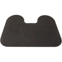 Prima 2x - - Budget - WC mat - Toiletmat - Lola - zwart - antraciet - antislip - 45x60cm