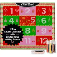 Chapstick Adventskalender – Cozy Countdown to Christmas – 12-Pack Lippenbalsem Cadeauset